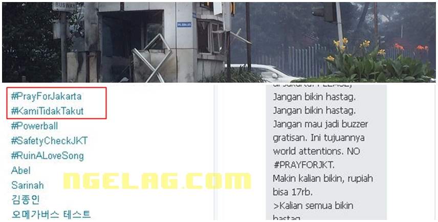 #SaveJakarta Tragedi Bom Sarinah Jadi Trending Topic Dunia , Indonesia Makin Terancam Featured
