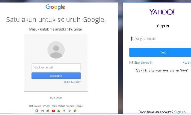 Cara Membuat Email Baru Pada Gmail Dan Yahoo Dengan Cepat Mudah Tanpa Verifikasi