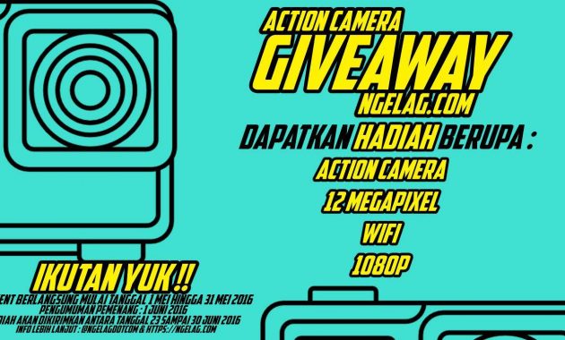 Action Camera Giveaway Ngelagdotcom Action Camera Gratis Kuis Berhadiah Terbaru 2016