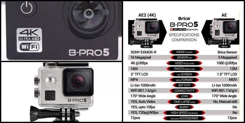 Brica B-PRO 5 Alpha Edition 2 4K Action Camera 2 AE2 harga , spesifikasi dan review