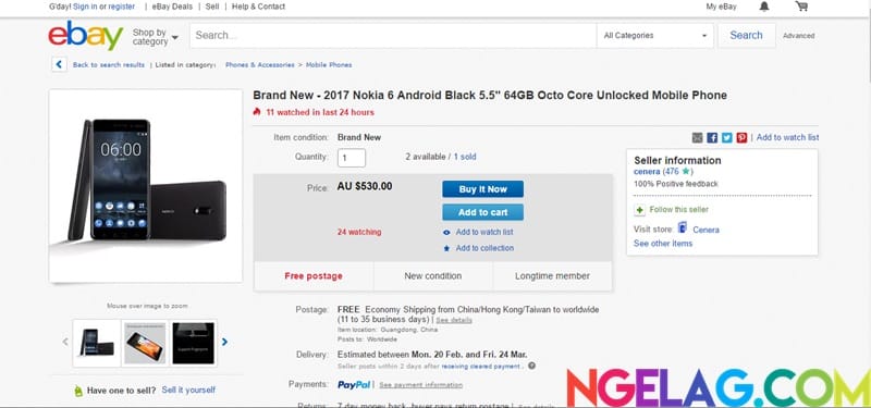 Harga Nokia 6 Indonesia Di Ebay