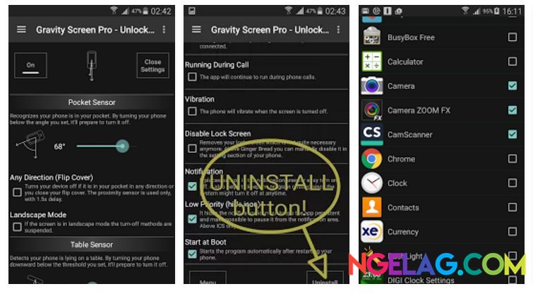 Aplikasi Android Tercanggih Gravity Screen - On Off