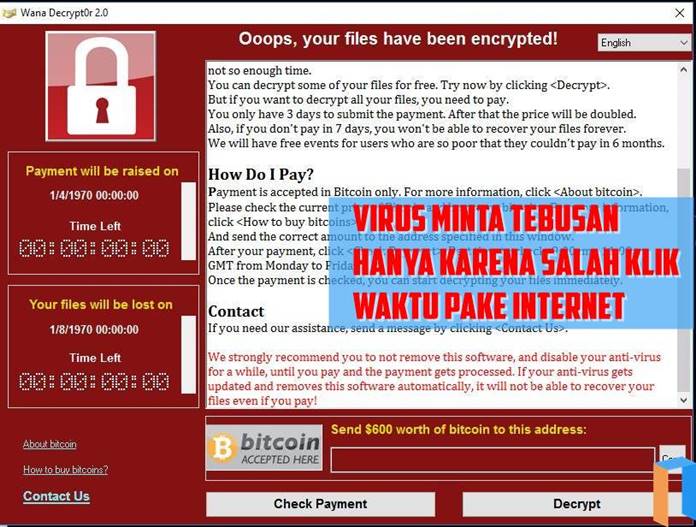 Apa Itu Virus Ransomware WannaCry