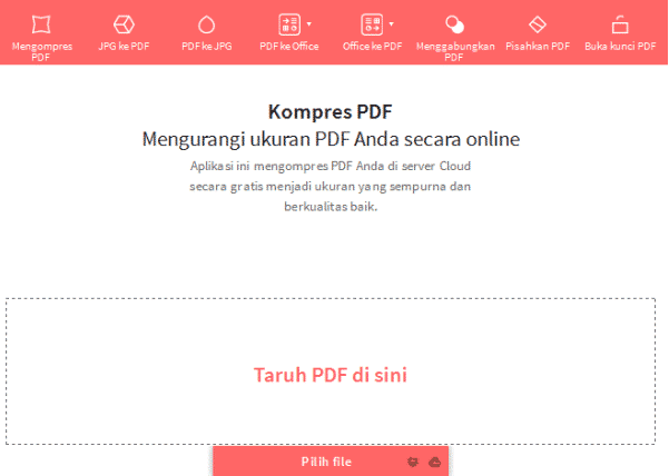 Pisahkan file pdf online
