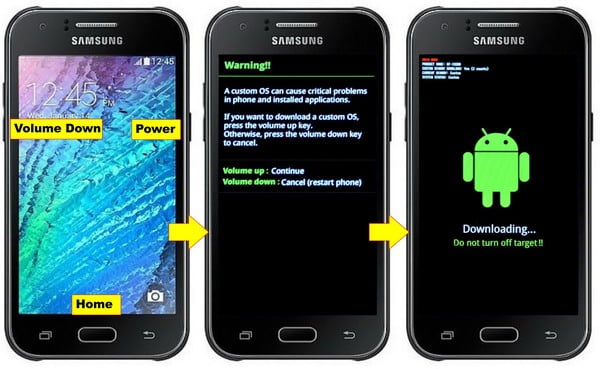 Cara Flash Samsung Galaxy J1 SM-J100H - NGELAG.com
