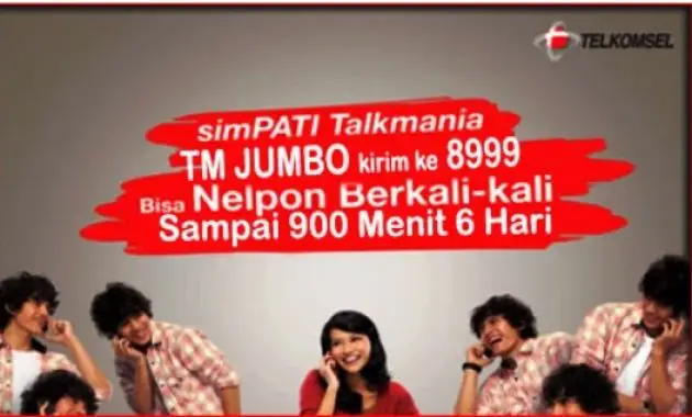 Tm Jumbo Paket Nelpon Simpati Bonus Nelpon 6 Hari